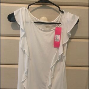 New with tags white sleeveless Lilly Pulitzer top.